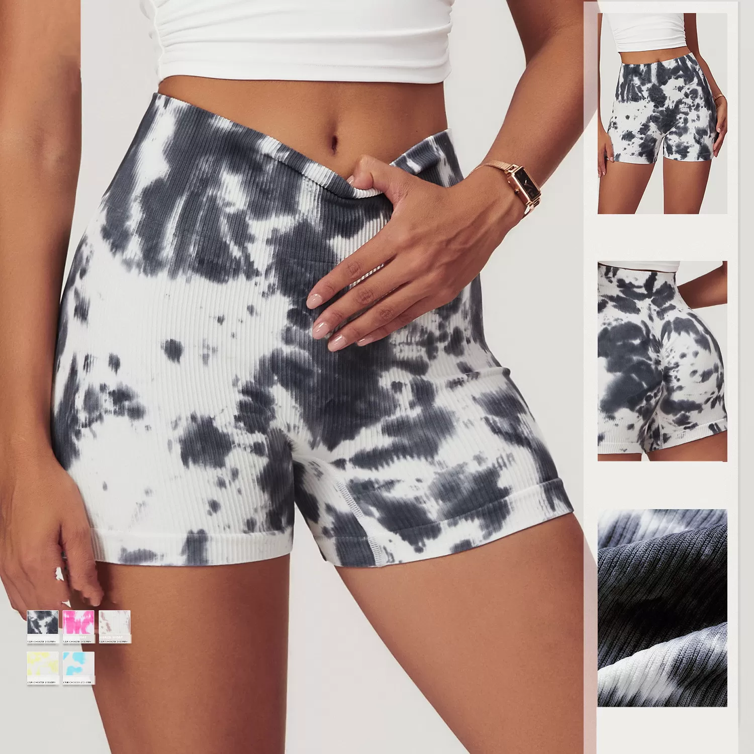 Shorts de yoga sin costuras FGBDDK7623