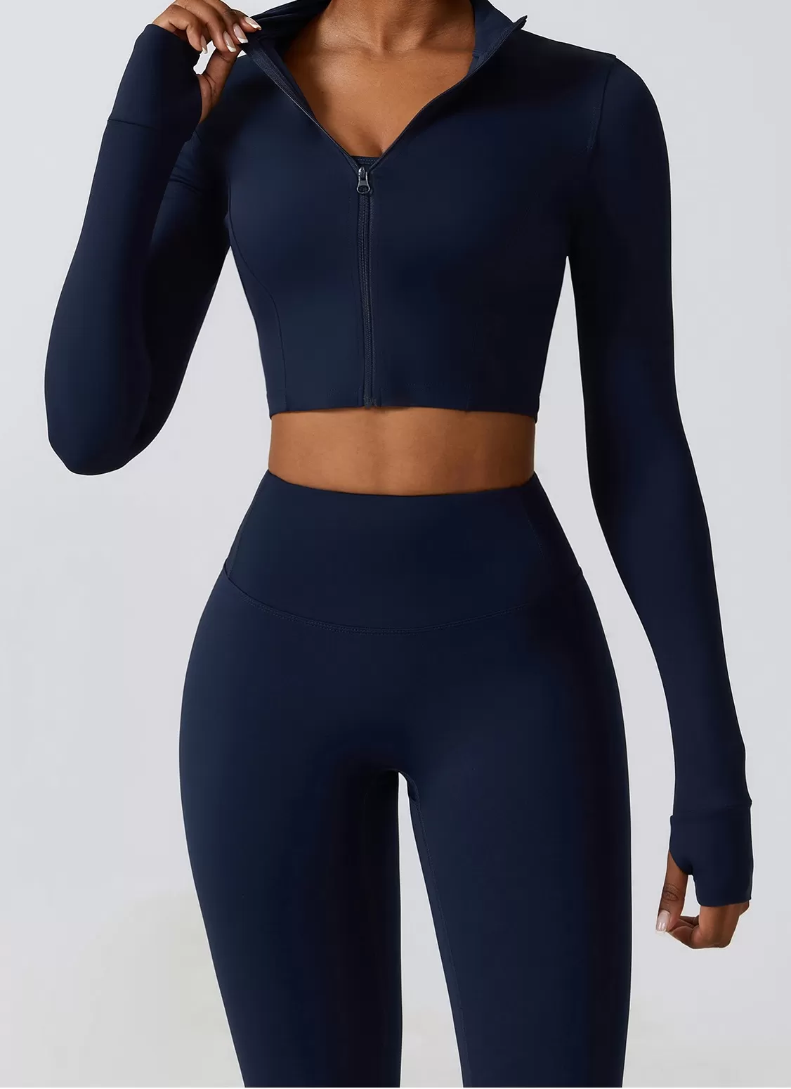 Conjunto de yoga de 4 piezas para mujer: sujetador deportivo, chaqueta, camiseta sin mangas y pantalones FGBTZ8347