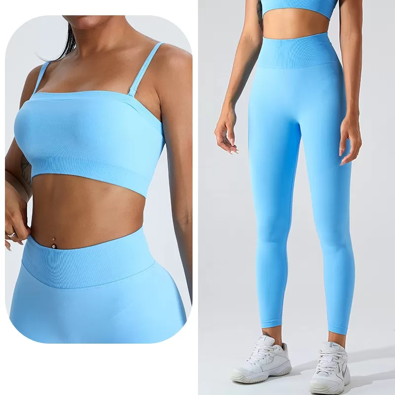 Conjunto de yoga de 2 piezas para mujer: sujetador y mallas FGBMS1104