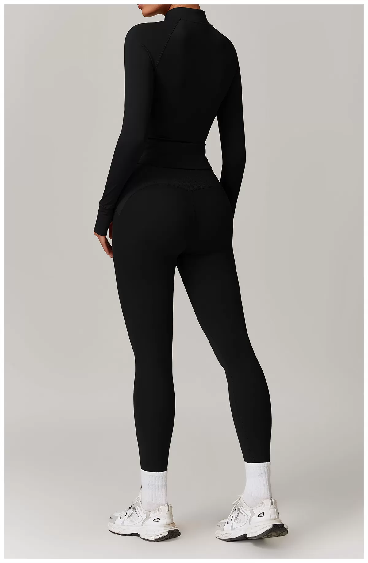 Conjunto de yoga de 2 piezas para mujer: chaqueta, top y leggings FGBTZ8889