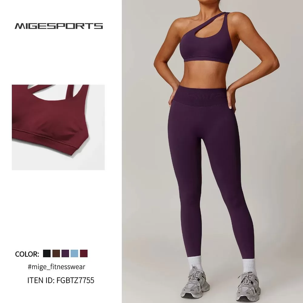 Conjunto de yoga de 2 piezas para mujer: sujetador y mallas FGBTZ7755-5