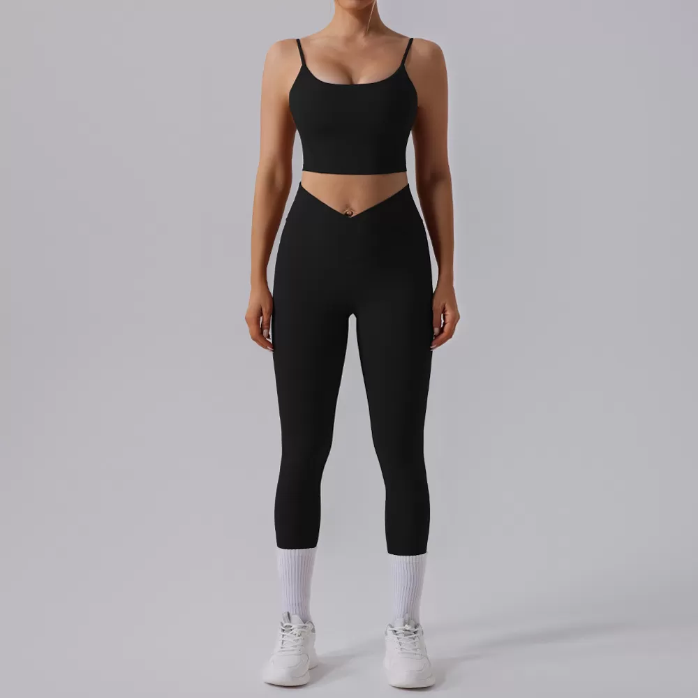 Conjunto de yoga de 2 piezas para mujer: sujetador y mallas FGBYW528+KW409