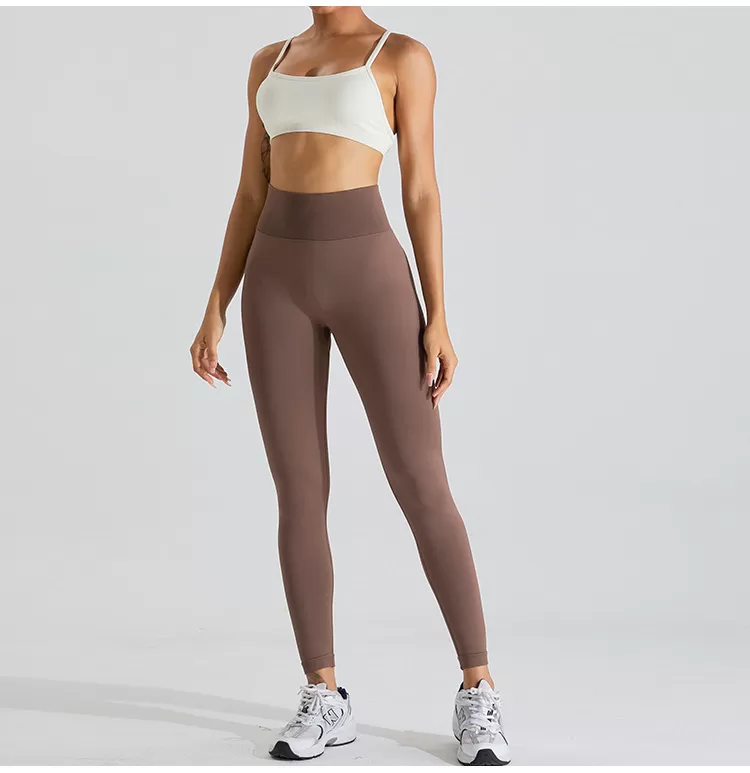 Conjunto de yoga de 2 piezas sin costuras para mujer: sujetador deportivo y mallas FGBMS0168Y