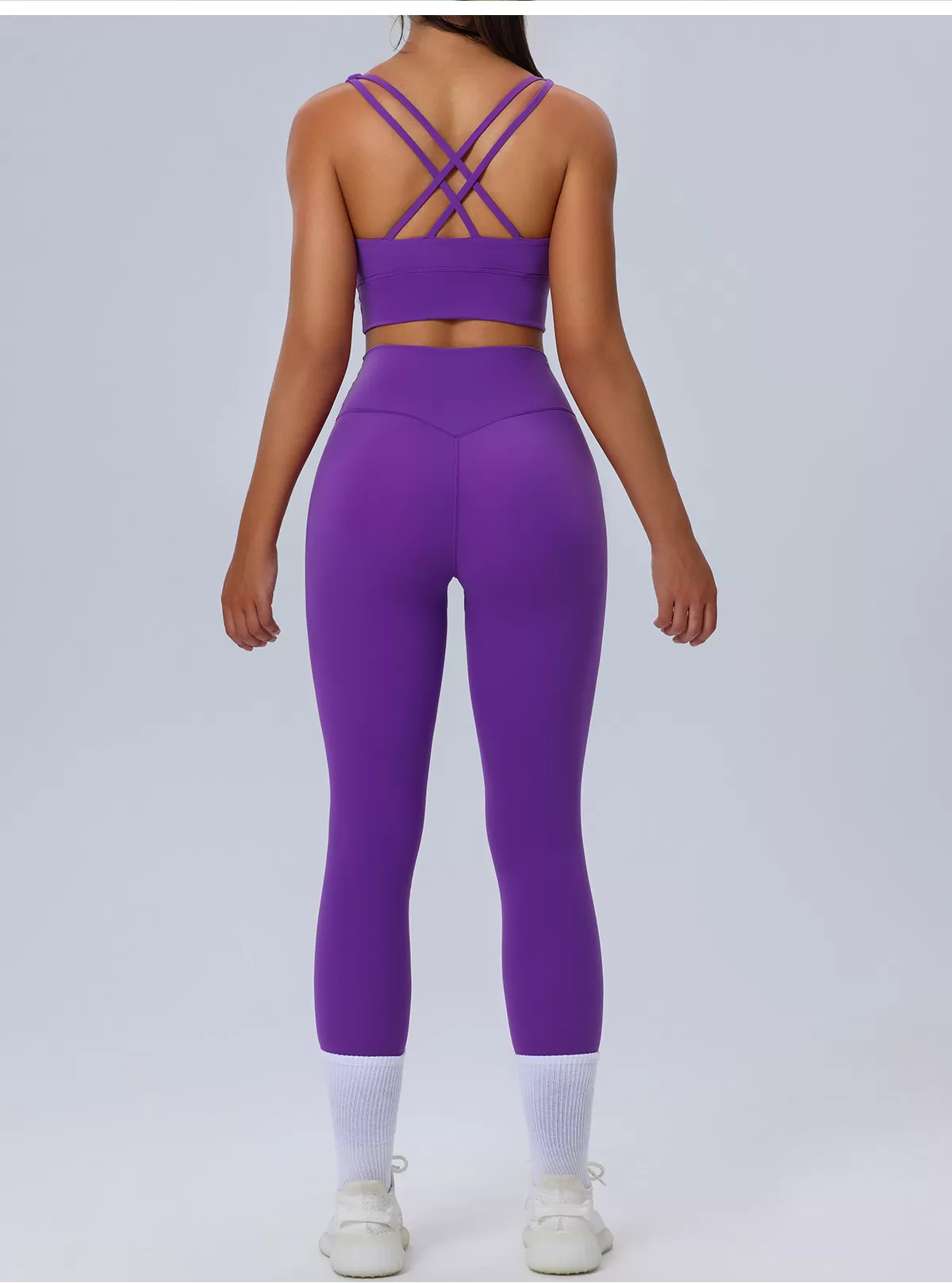 Conjunto de yoga de 2 piezas para mujer: sujetador y mallas FGBF219-220