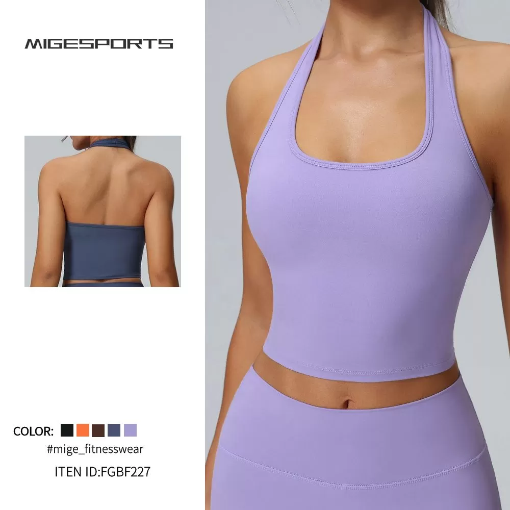 Top tipo chaleco de yoga para mujer FGBF227