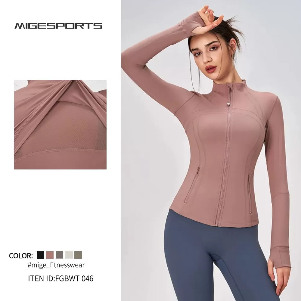 Chaqueta de yoga deportiva para mujer FGBWT-046