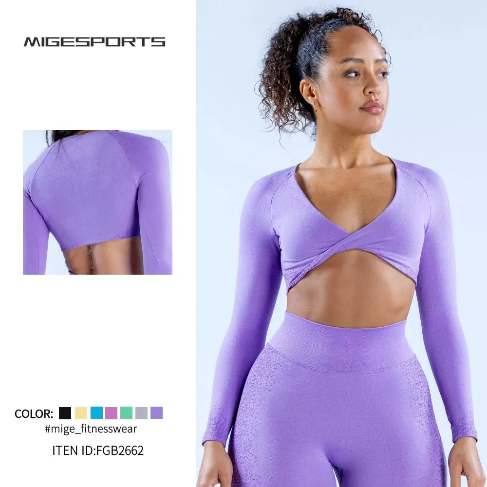 Top con sujetador de yoga para mujer FGB2662