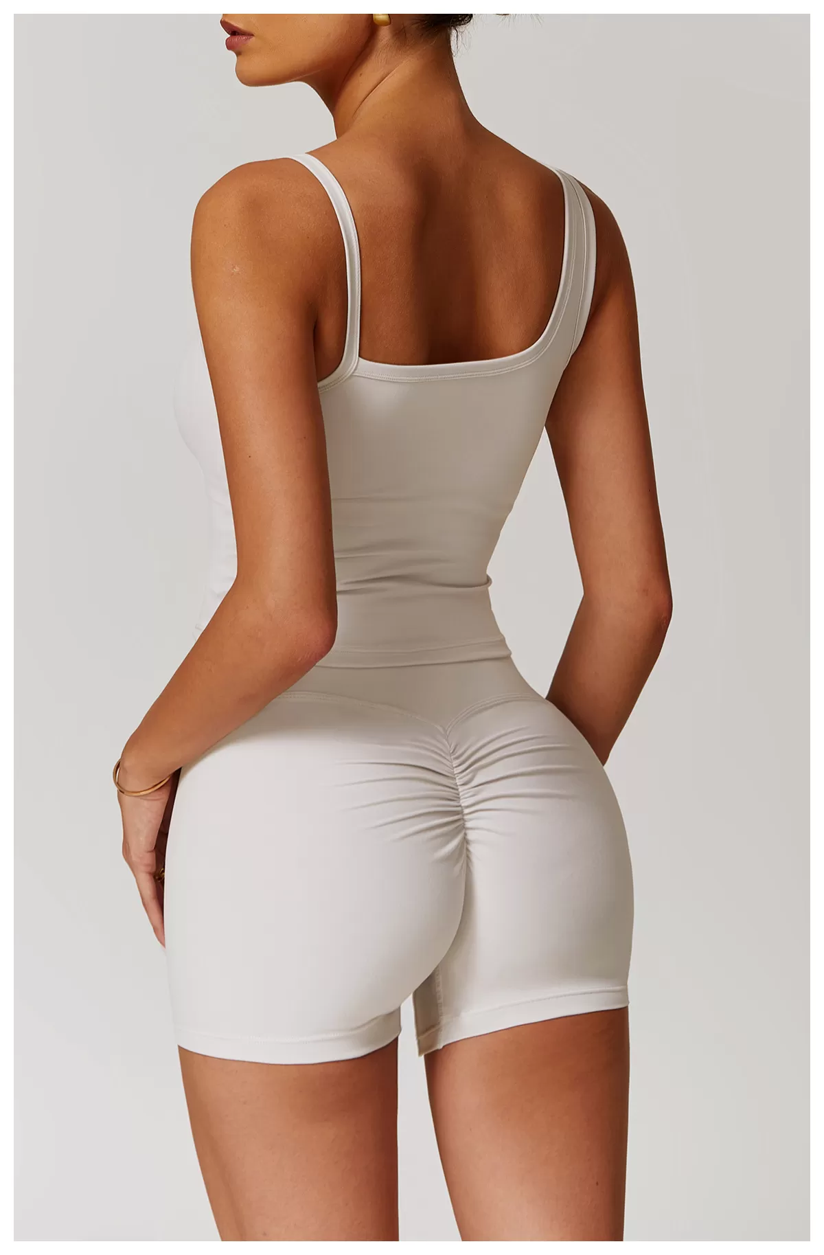 Conjunto de yoga de 2 piezas para mujer: chaleco y pantalones cortos FGBTZ9000