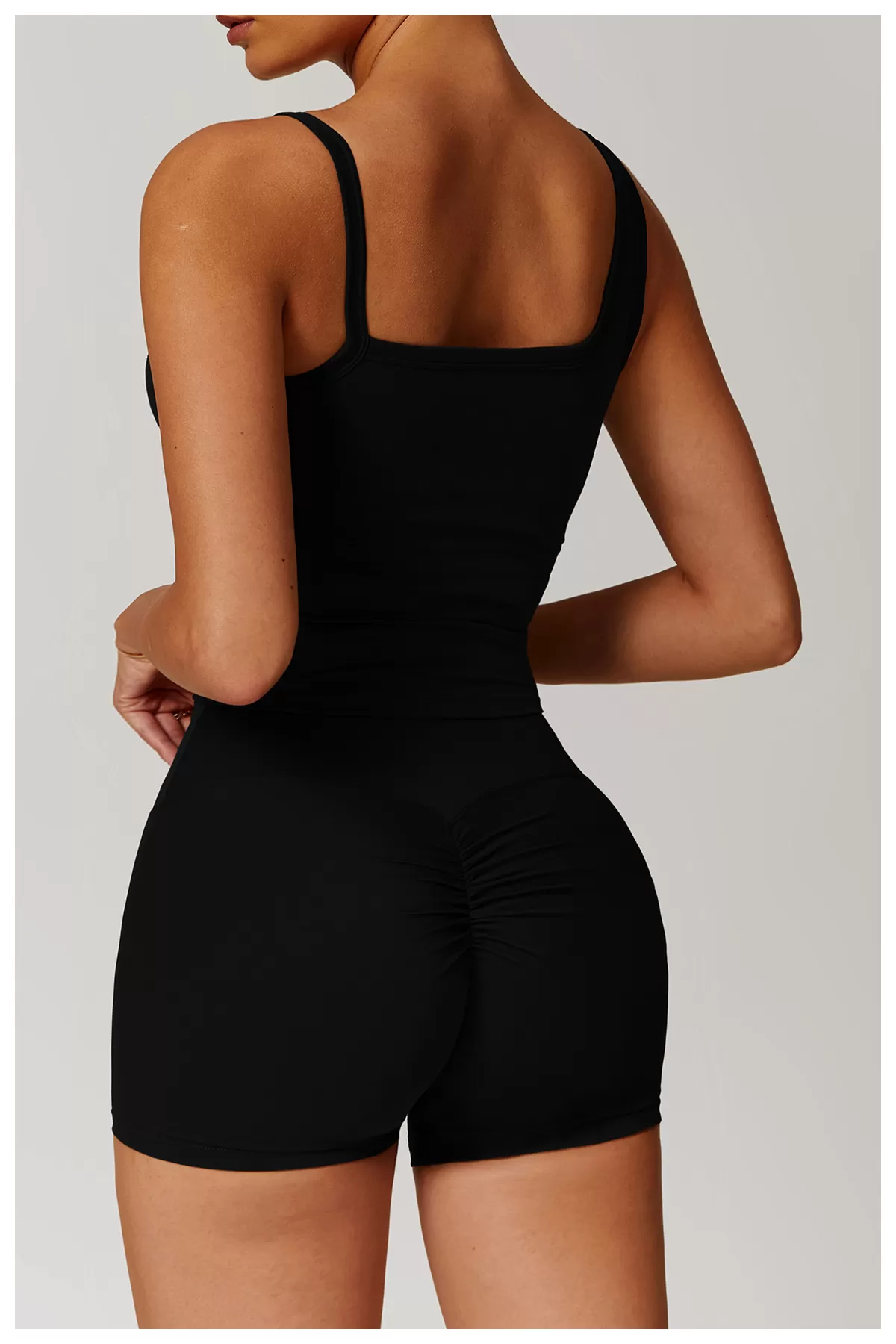 Conjunto de yoga de 2 piezas para mujer: chaleco y pantalones cortos FGBTZ9000