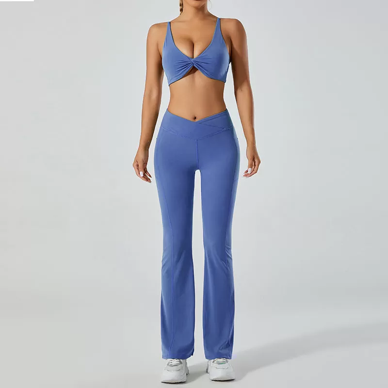 Conjunto de yoga de 2 piezas para mujer: sujetador y pantalón corto FGB6002