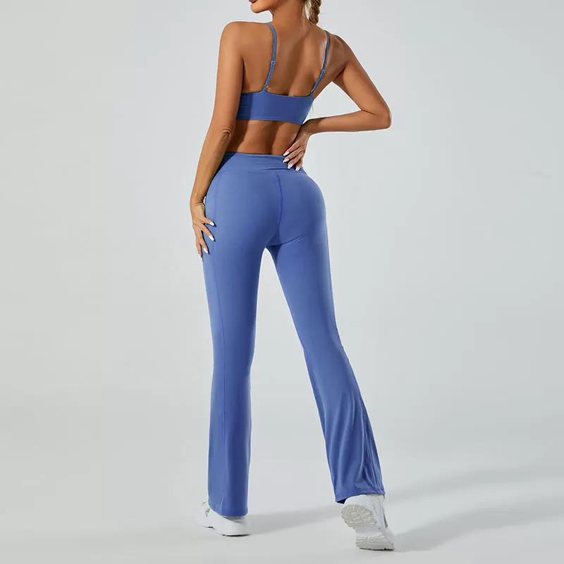 Conjunto de yoga de 2 piezas para mujer: sujetador y pantalón corto FGB6002