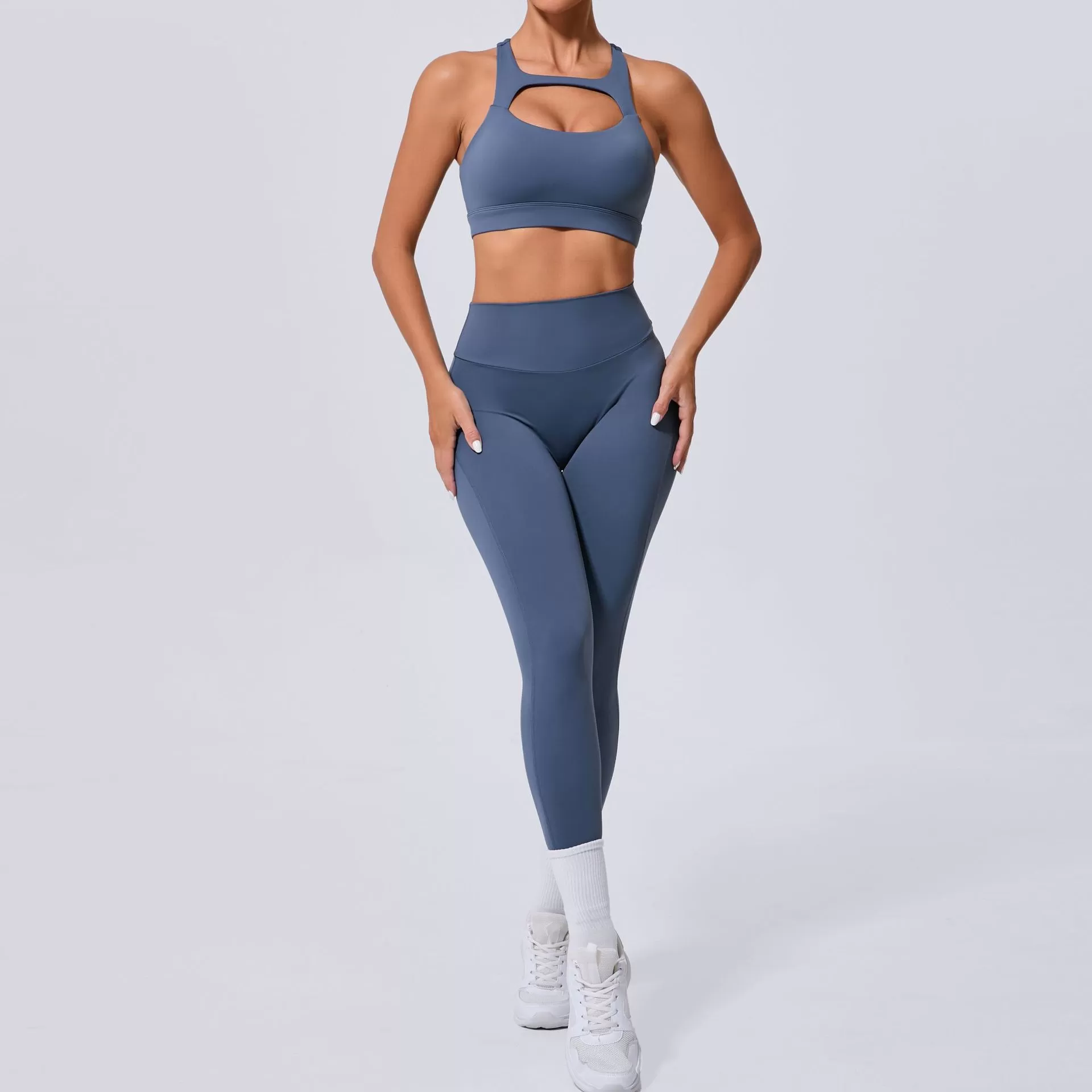 Conjunto de yoga de 2 piezas para mujer: sujetador y leggings FGB59520+8020