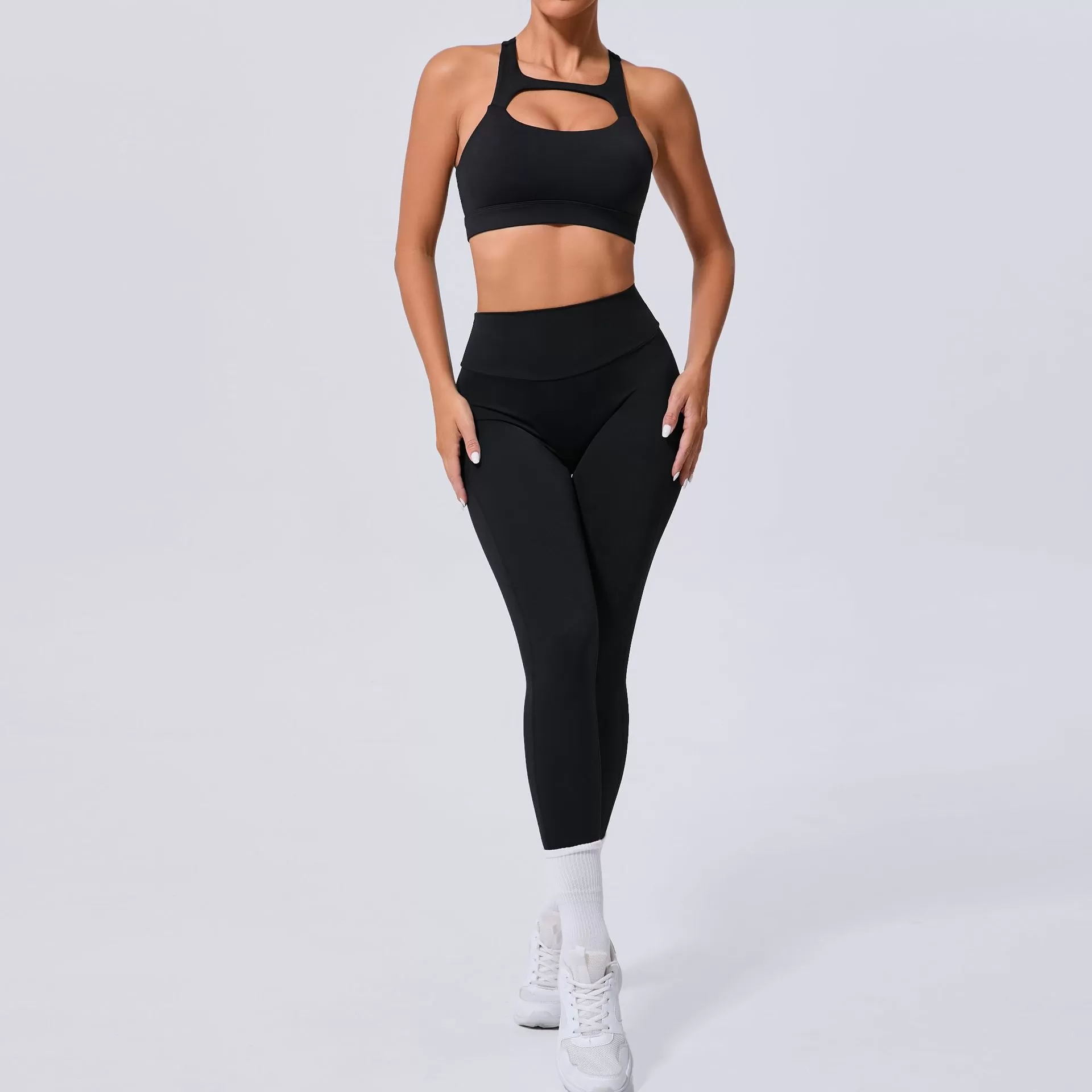 Conjunto de yoga de 2 piezas para mujer: sujetador y leggings FGB59520+8020