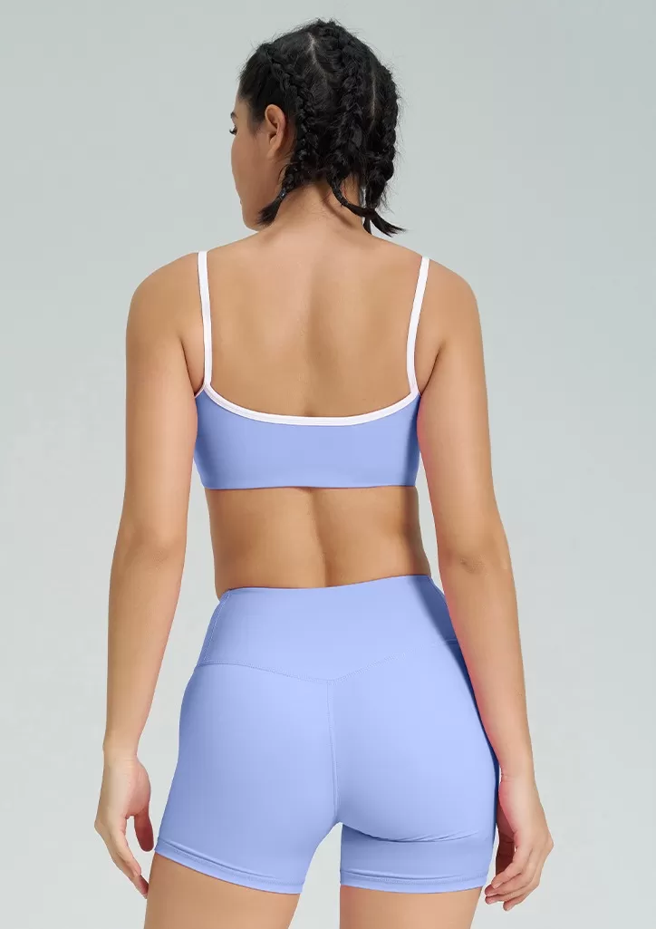 Conjunto de yoga de 2 piezas para mujer: sujetador y pantalones cortos FGBB4014+K4541