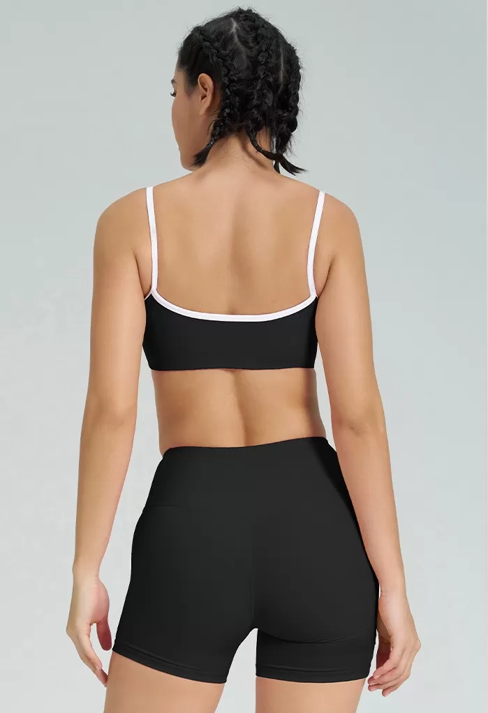 Conjunto de yoga de 2 piezas para mujer: sujetador y pantalones cortos FGBB4014+K4541