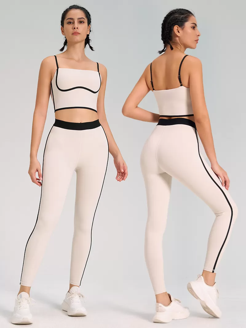 Conjunto de yoga de 2 piezas para mujer: sujetador, chaleco y pantalones: FGBB4023+K4560