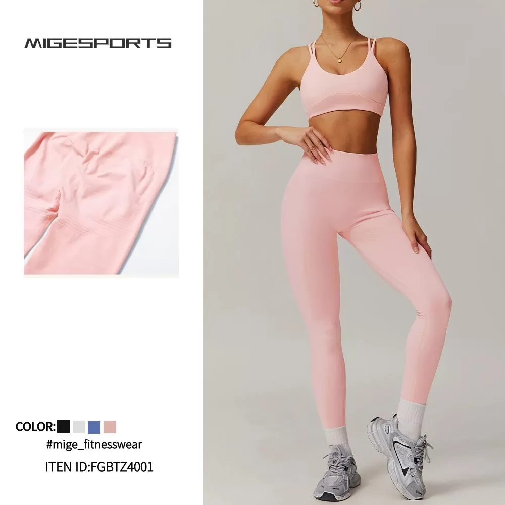 Conjunto de yoga de 2 piezas para mujer: sujetador y leggings FGBTZ4001