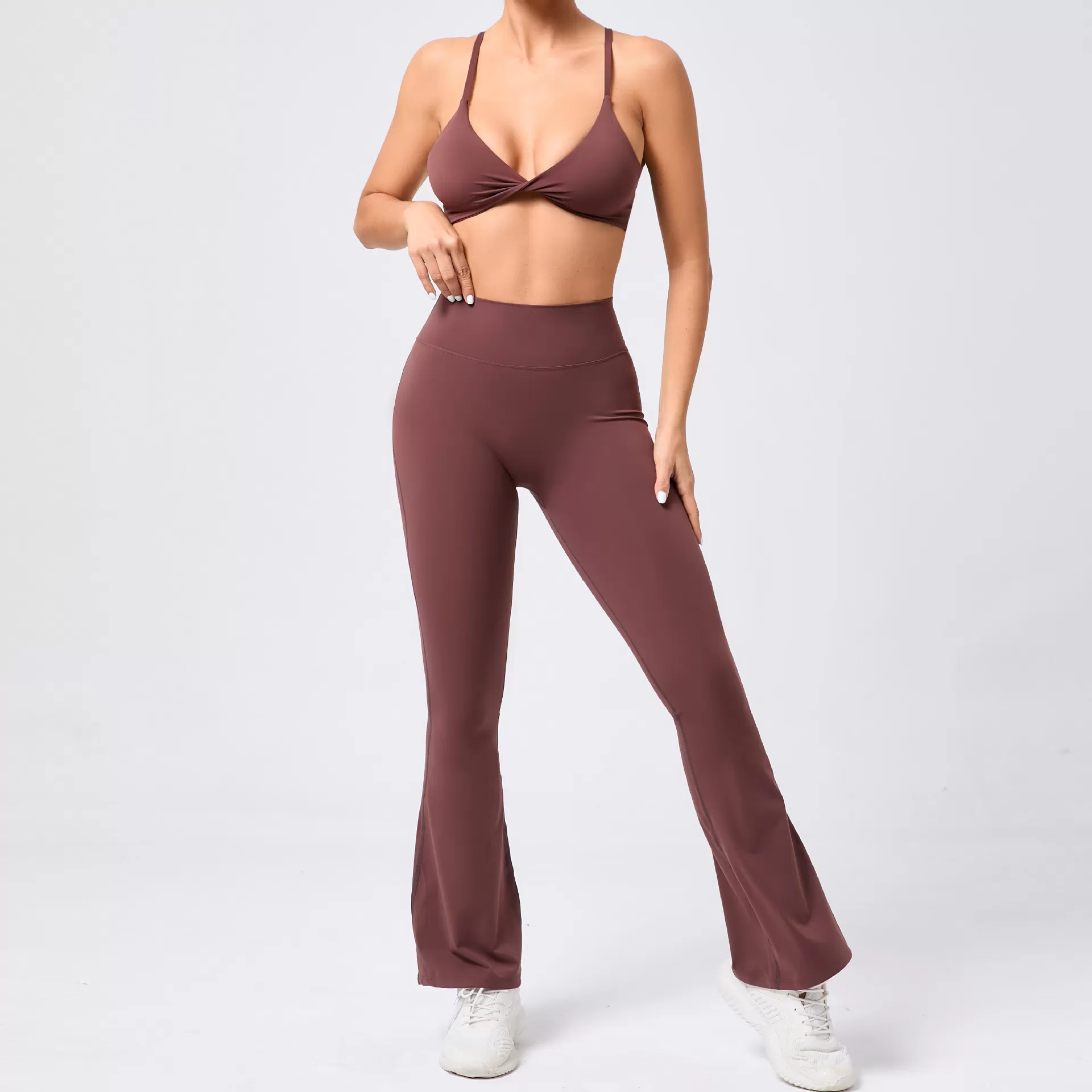 Conjunto de yoga de 2 piezas para mujer: sujetador y pantalón FGB61041+9190