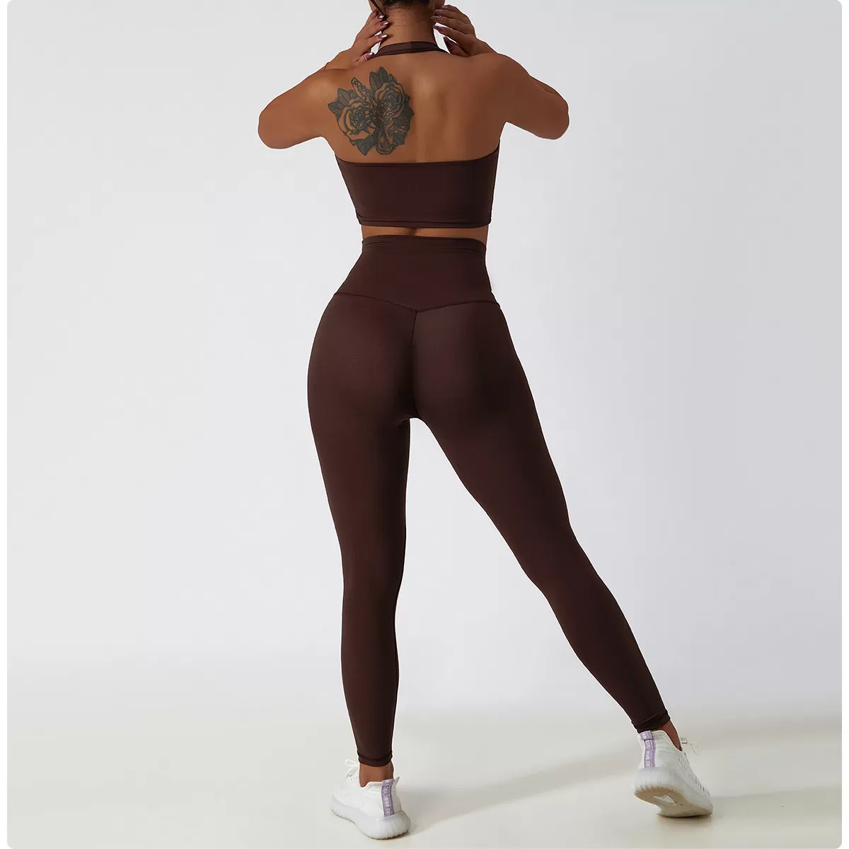 Conjunto de yoga de 2 piezas para mujer: sujetador y leggings FGBTZ6116