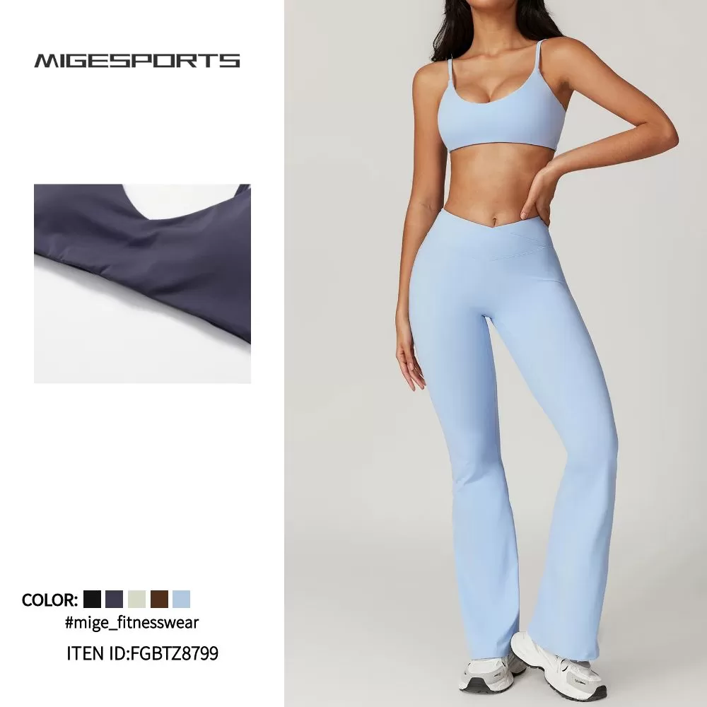 Conjunto de yoga de 2 piezas para mujer: sujetador y pantalón FGBTZ8799