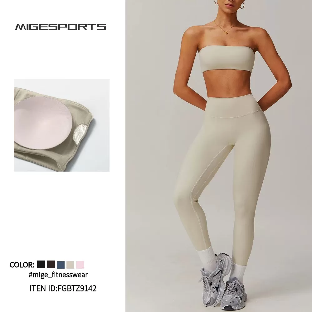 Conjunto de yoga de 2 piezas para mujer: sujetador y leggings FGBTZ9142