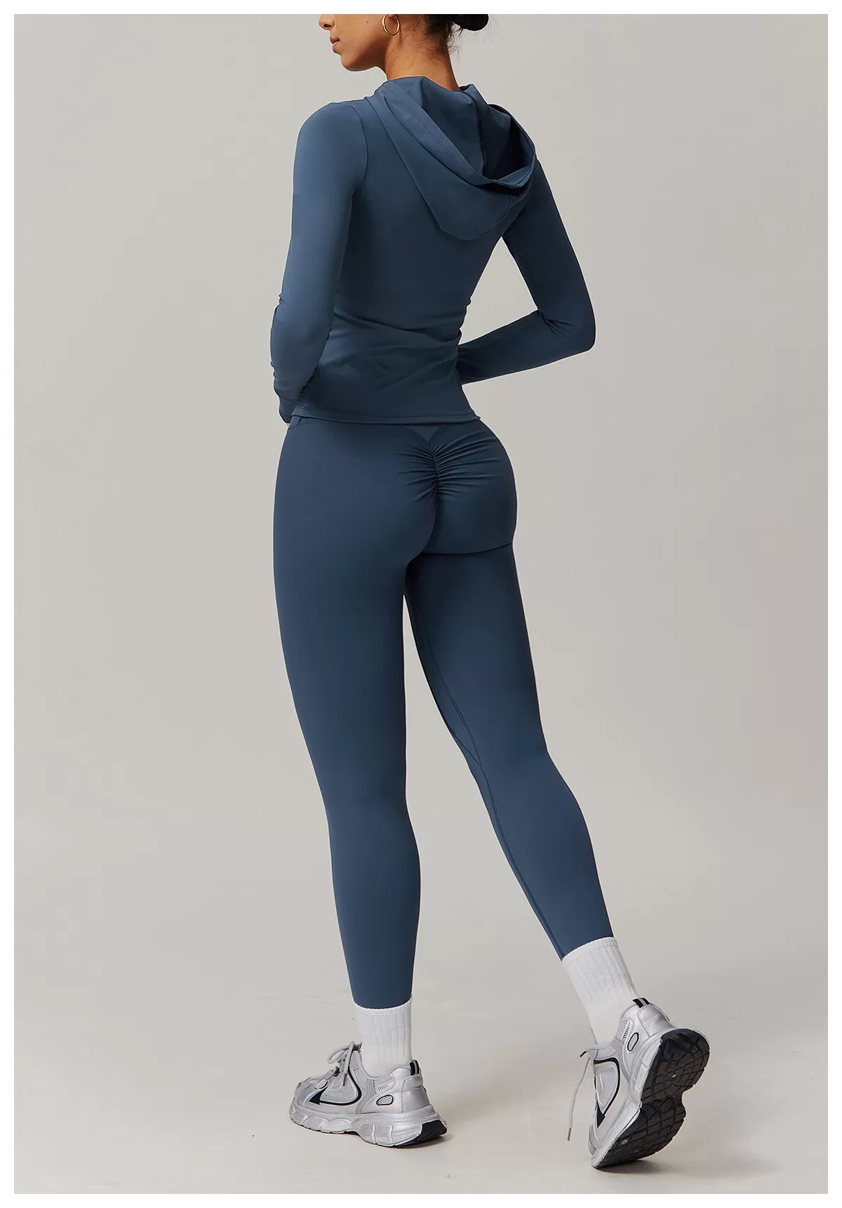 Conjunto de yoga de 2 piezas para mujer: chaqueta, top y leggings FGBTZ9142