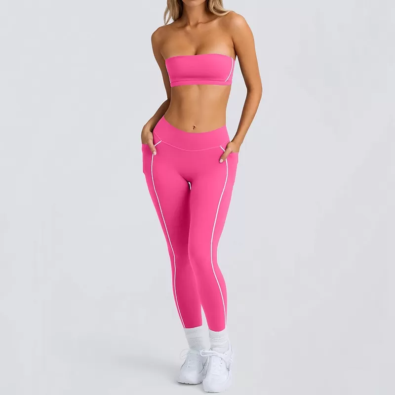 Conjunto de yoga de 2 piezas para mujer: sujetador y leggings FGBB4031+K4600