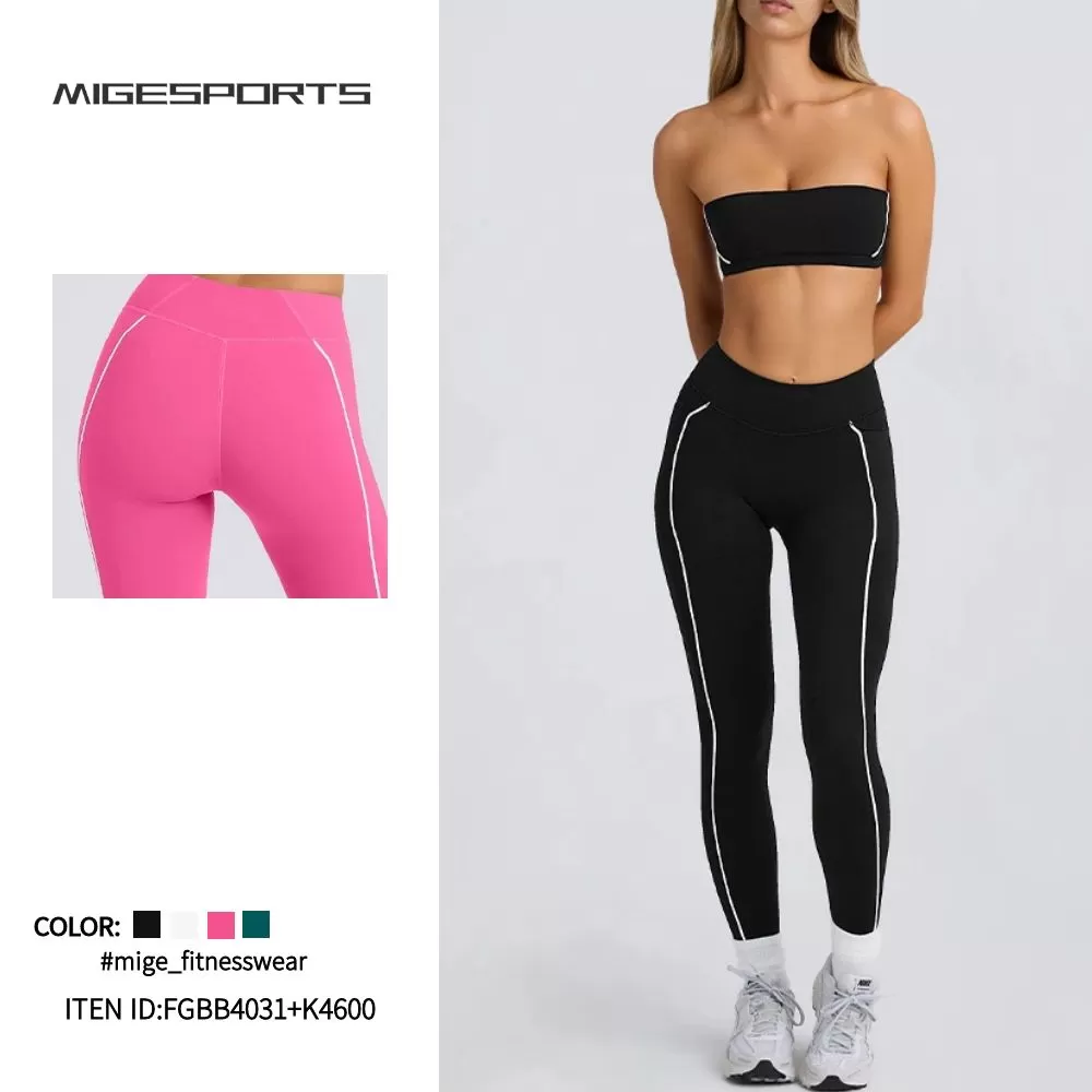 Conjunto de yoga de 2 piezas para mujer: sujetador y leggings FGBB4031+K4600