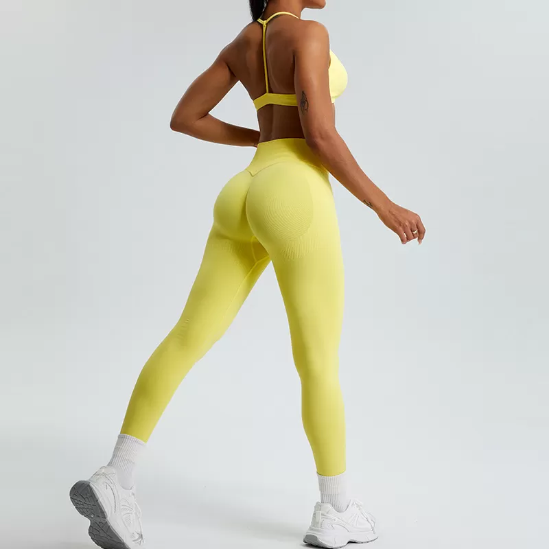 Conjunto de yoga de 2 piezas para mujer: sujetador y leggings FGBMS1109