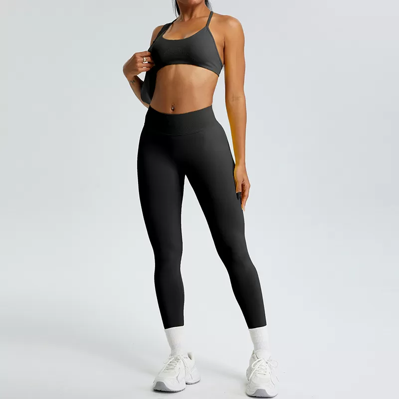 Conjunto de yoga de 2 piezas para mujer: sujetador y leggings FGBMS1109