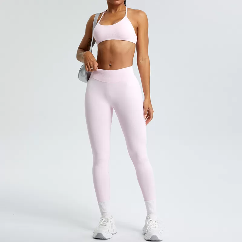 Conjunto de yoga de 2 piezas para mujer: sujetador y leggings FGBMS1109