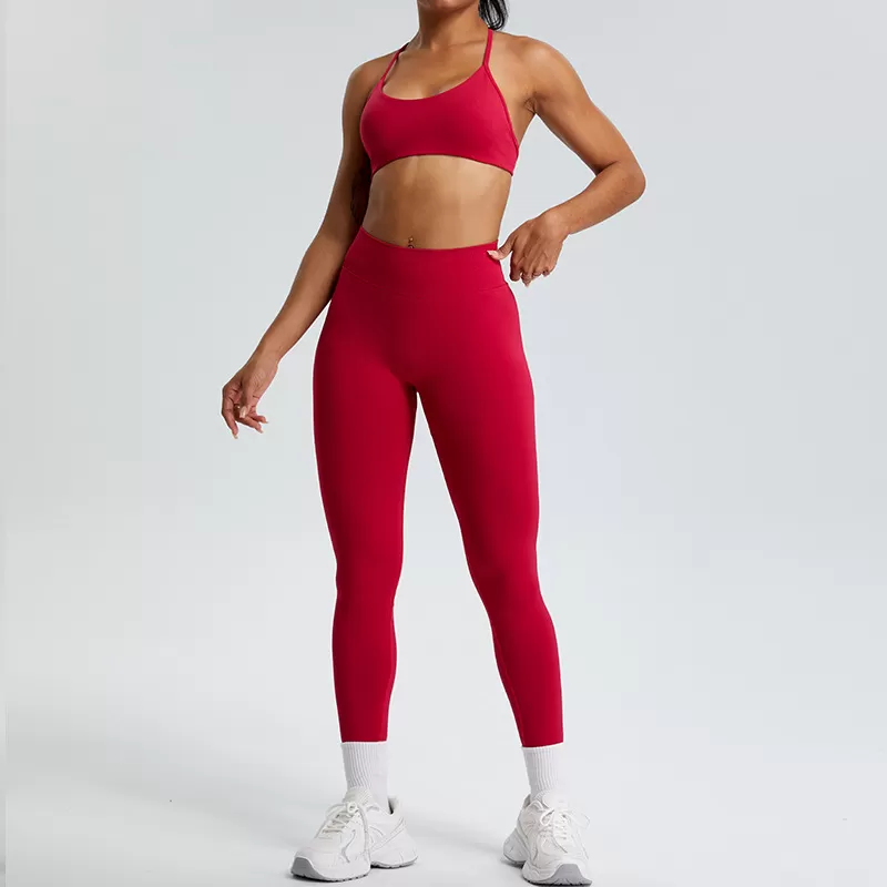 Conjunto de yoga de 2 piezas para mujer: sujetador y leggings FGBMS1109