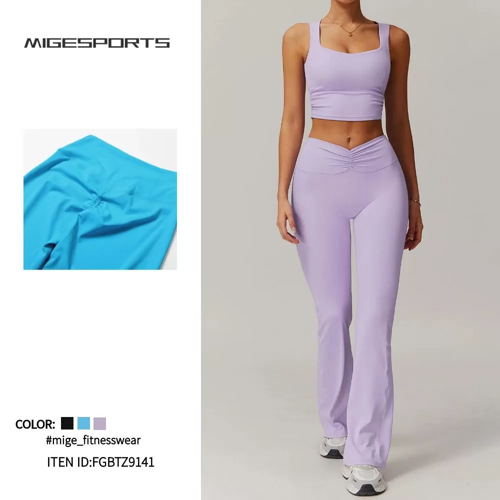 Conjunto de yoga de 2 piezas para mujer: sujetador y pantalón FGBTZ9141