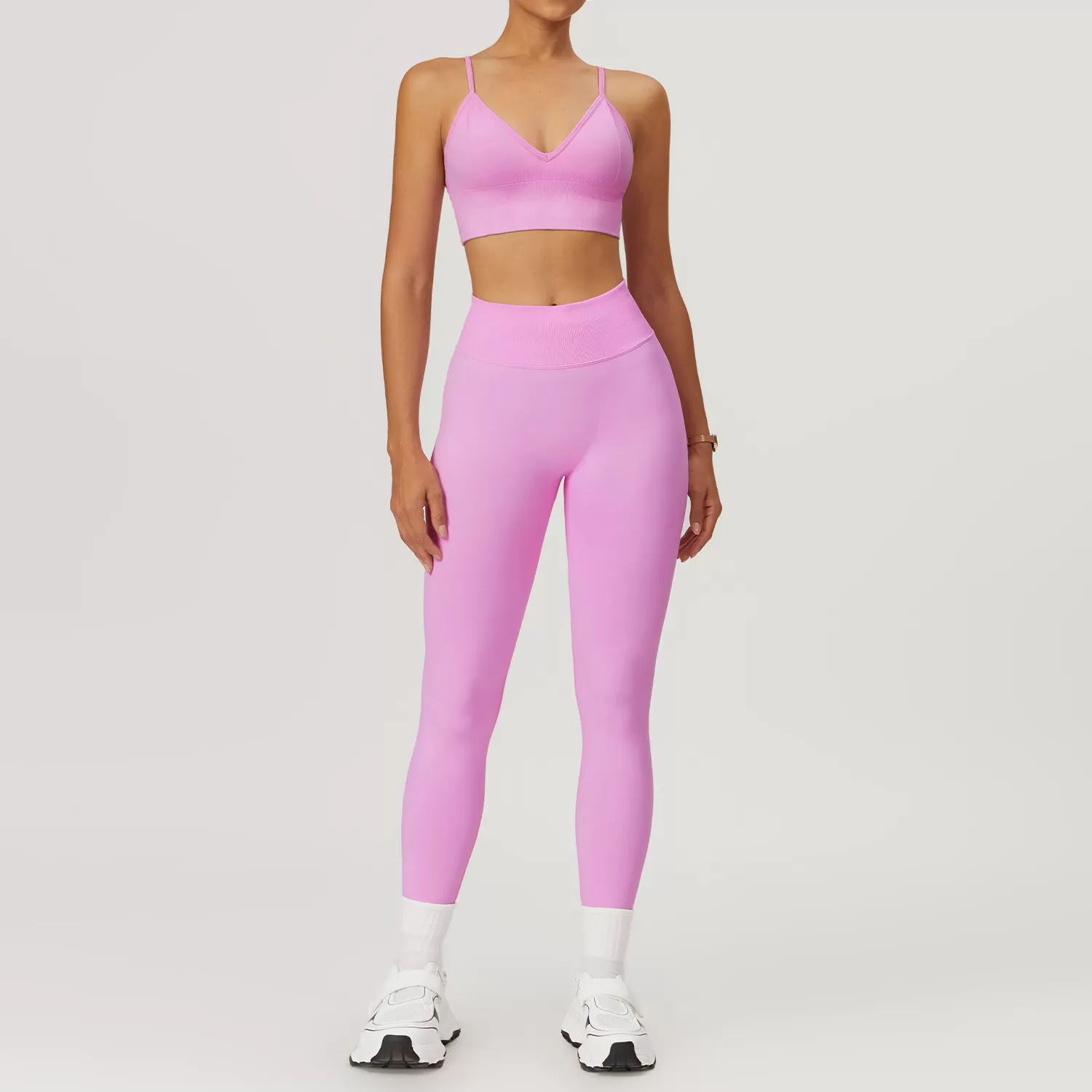 Conjunto de yoga de 2 piezas para mujer: sujetador, top y leggings FGBTZ7655