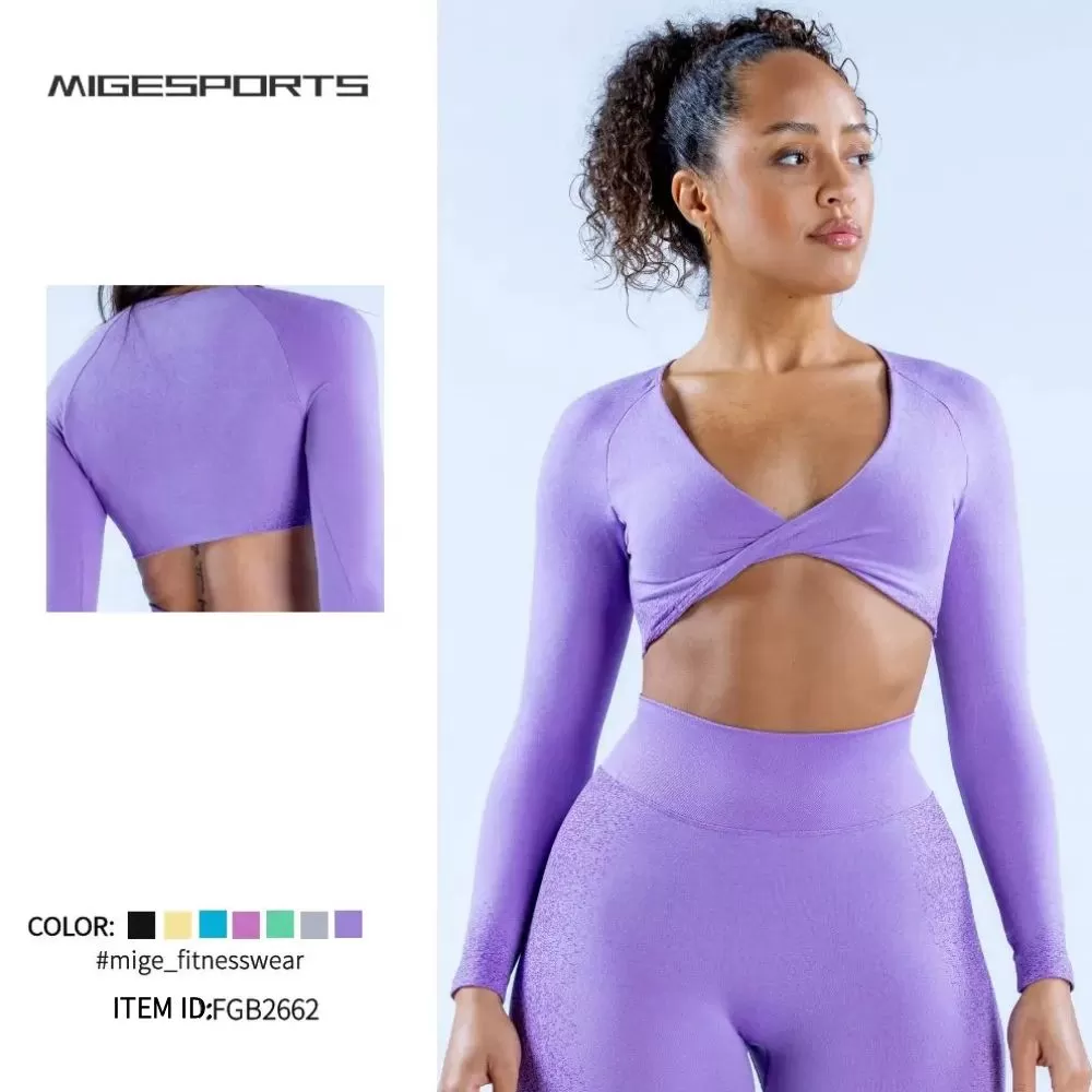 Top con sujetador de yoga para mujer FGB2662