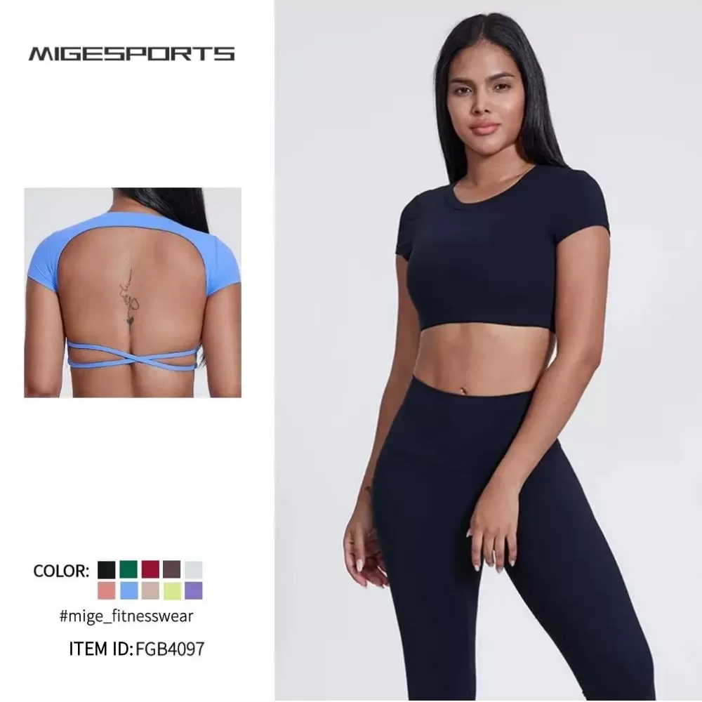 Top de yoga deportivo para mujer FGB4097