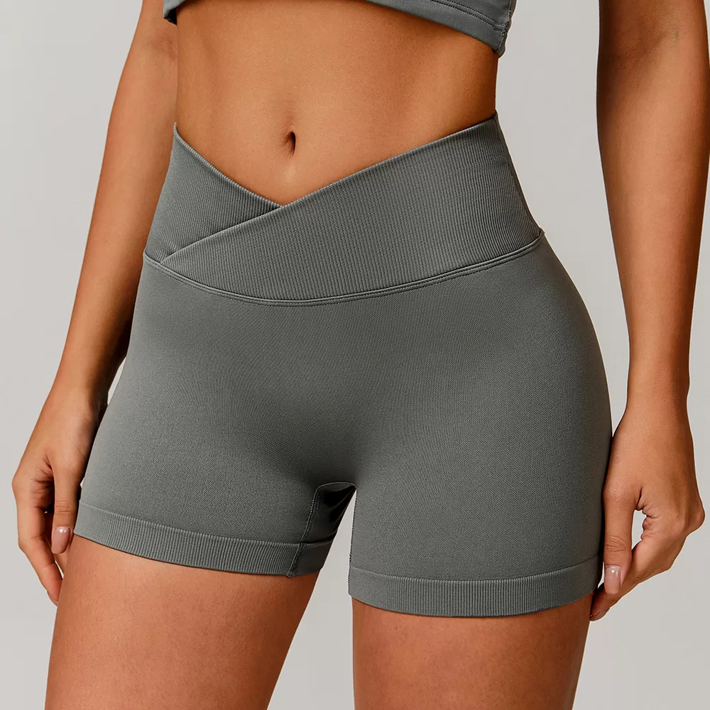 Pantalones cortos de yoga para mujer, elásticos, para correr, deportivos, FGBBDK4596