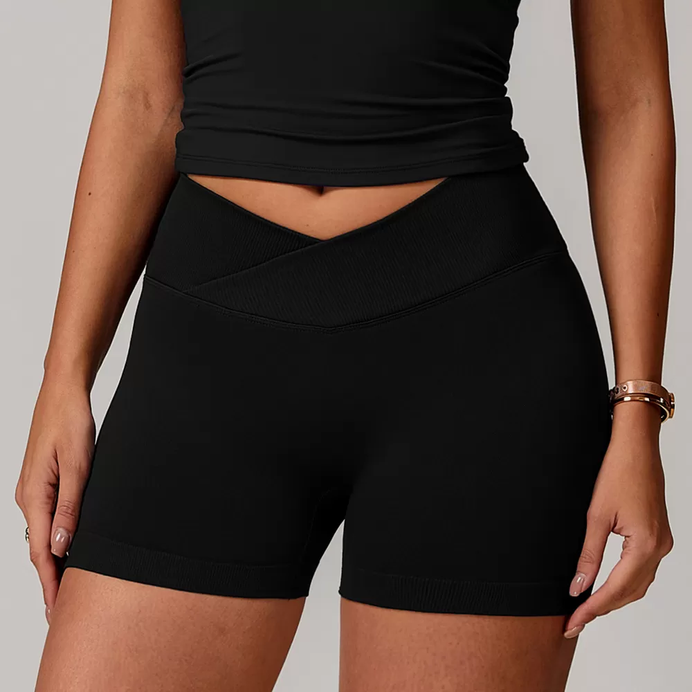 Pantalones cortos de yoga para mujer, elásticos, para correr, deportivos, FGBBDK4596