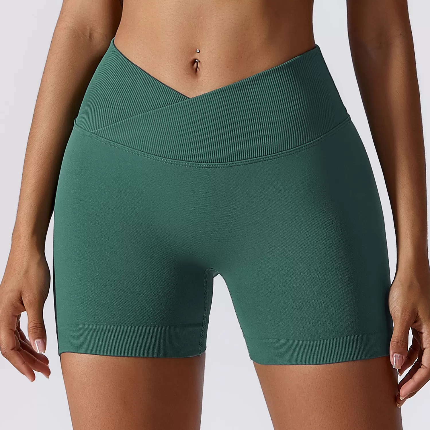 Pantalones cortos de yoga para mujer, elásticos, para correr, deportivos, FGBBDK4596